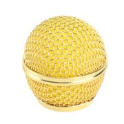 AVPAVP Mic Grille Replacement Mesh Microphone Grille Head for SM58S SM58LC BETA58 BETA58A SA M30 SV100 UT2 PGX24 SLX4 Gold
