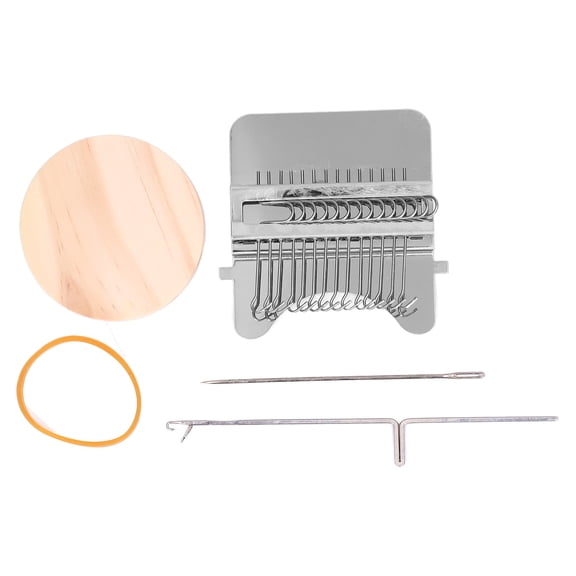 AVPAVP Mini Darning Machine, Portable 14-Hook Weaving Loom Tool for Clothing Repair