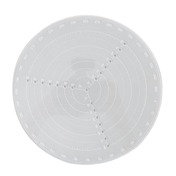 AVPAVP Round Acrylic Center Finder, Semi-Transparent Compass Drawing and Measurement Tool for Wood Turning, Framing, Roofing and Building