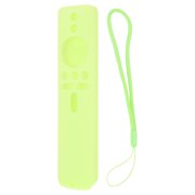 AVPAVP Silicone Protective Cover for Xiaomi TV Stick 4K Remote Control, Anti-Slip Case with Lanyard, Fluorescent Green