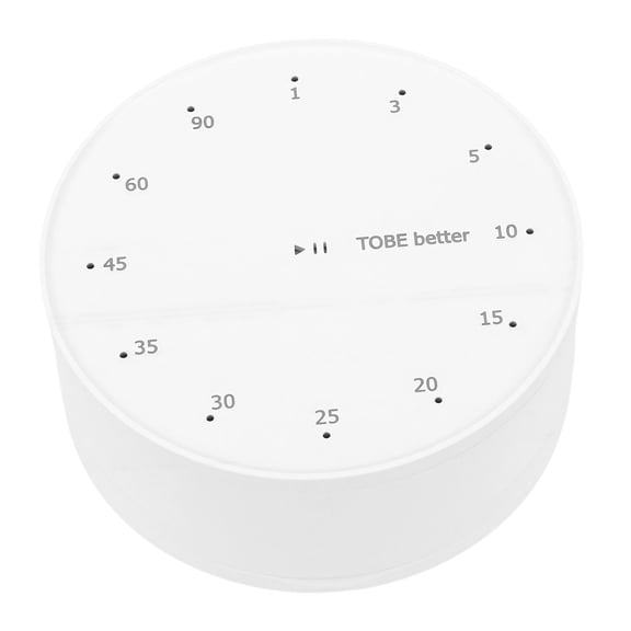 AVPAVP White Rotating Countdown Timer with Magnetic Back and Stand, Preset 1-90 Minute Kitchen, Study, Exercise and Productivity Timer, Uses 2 AAA Batteries