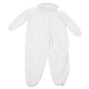 AVPAVP XL One-Piece Beekeeping Suit Protective Clothing with Dual Zippers, Breathable Polyester Cotton Beekeeper Outfit for Outdoor Beekeeping Supplies, White