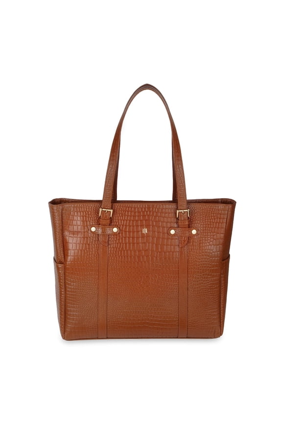 AVRIL - Work Tote ( Tan-100% Genuine Leather )