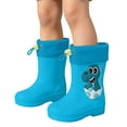 thumbnail image 1 of AVRNLIQ Toddler Rain Boots for Kids Boys & Girls – Waterproof Lightweight PVC Boots with Adjustable Drawstring, 1 of 8