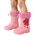 thumbnail image 1 of AVRNLIQ Toddler Rain Boots for Kids Boys & Girls – Waterproof Lightweight PVC Boots with Adjustable Drawstring, 1 of 8