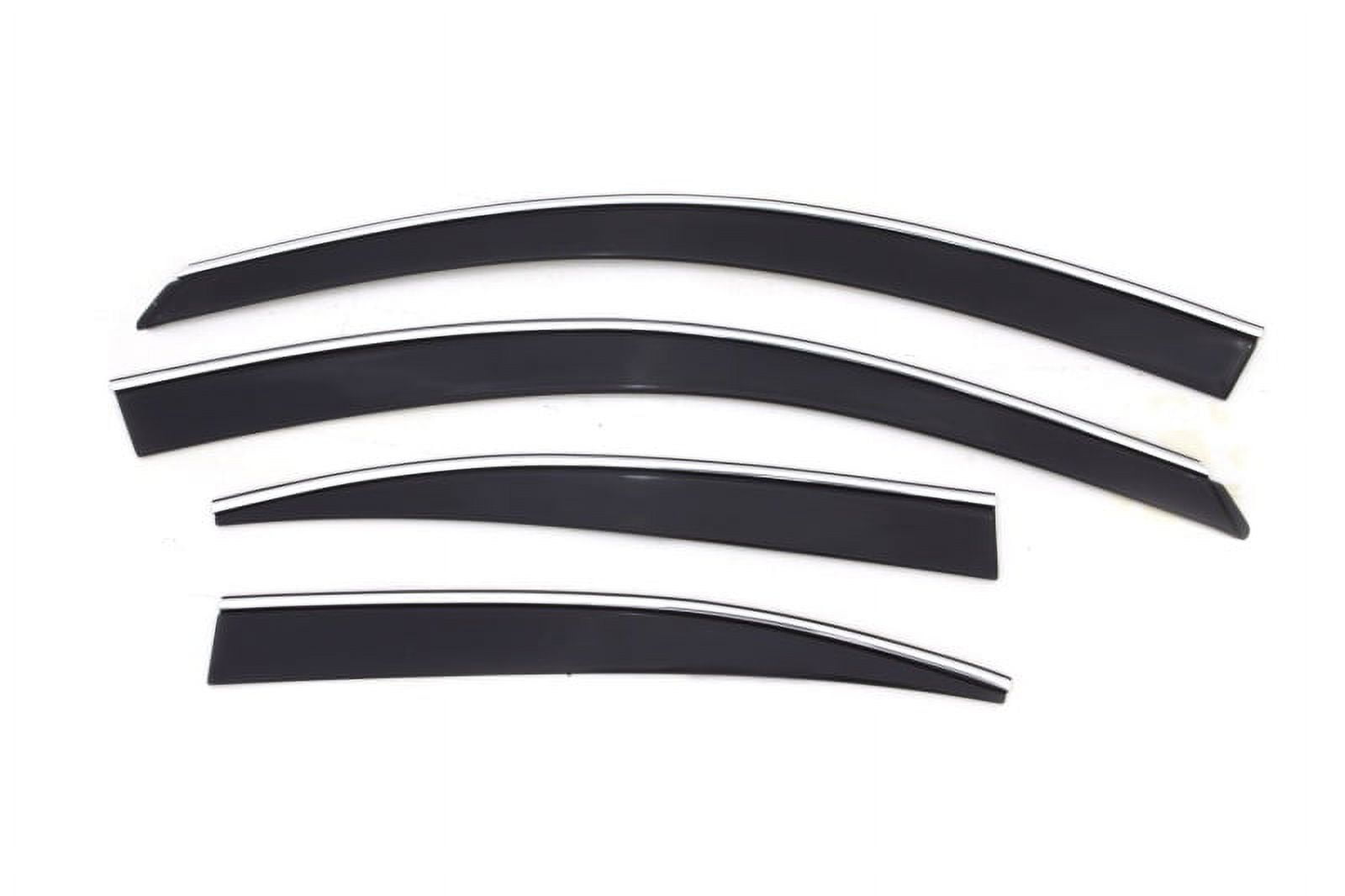 AVS 0613 Lexus IS250 Ventvisor Low Profile Deflectors 4pc Smoke w/Chrome Trim Fits select
