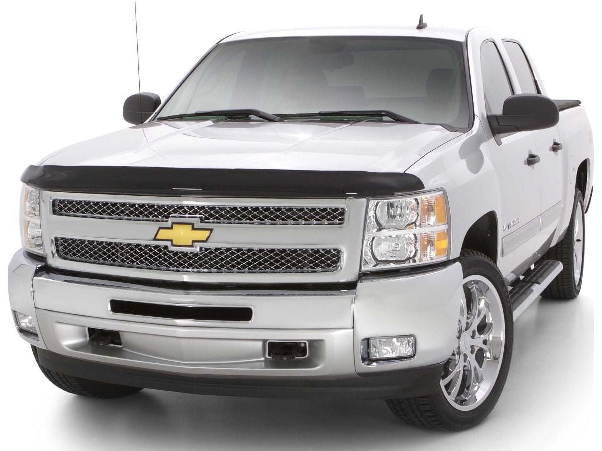 AVS 07-13 Chevy Silverado 1500 High Profile Bugflector II Hood Shield - Smoke