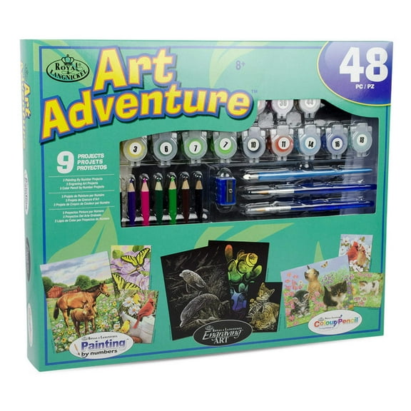 Royal & Langnickel Art Adventure 48pc 9 Project Art Activities Variety Set