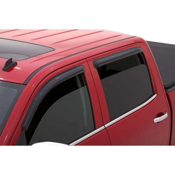 AVS 15-18 Chevy Silverado 2500 Crew Cab Ventvisor Outside Mount Window Deflectors 4pc - Smoke