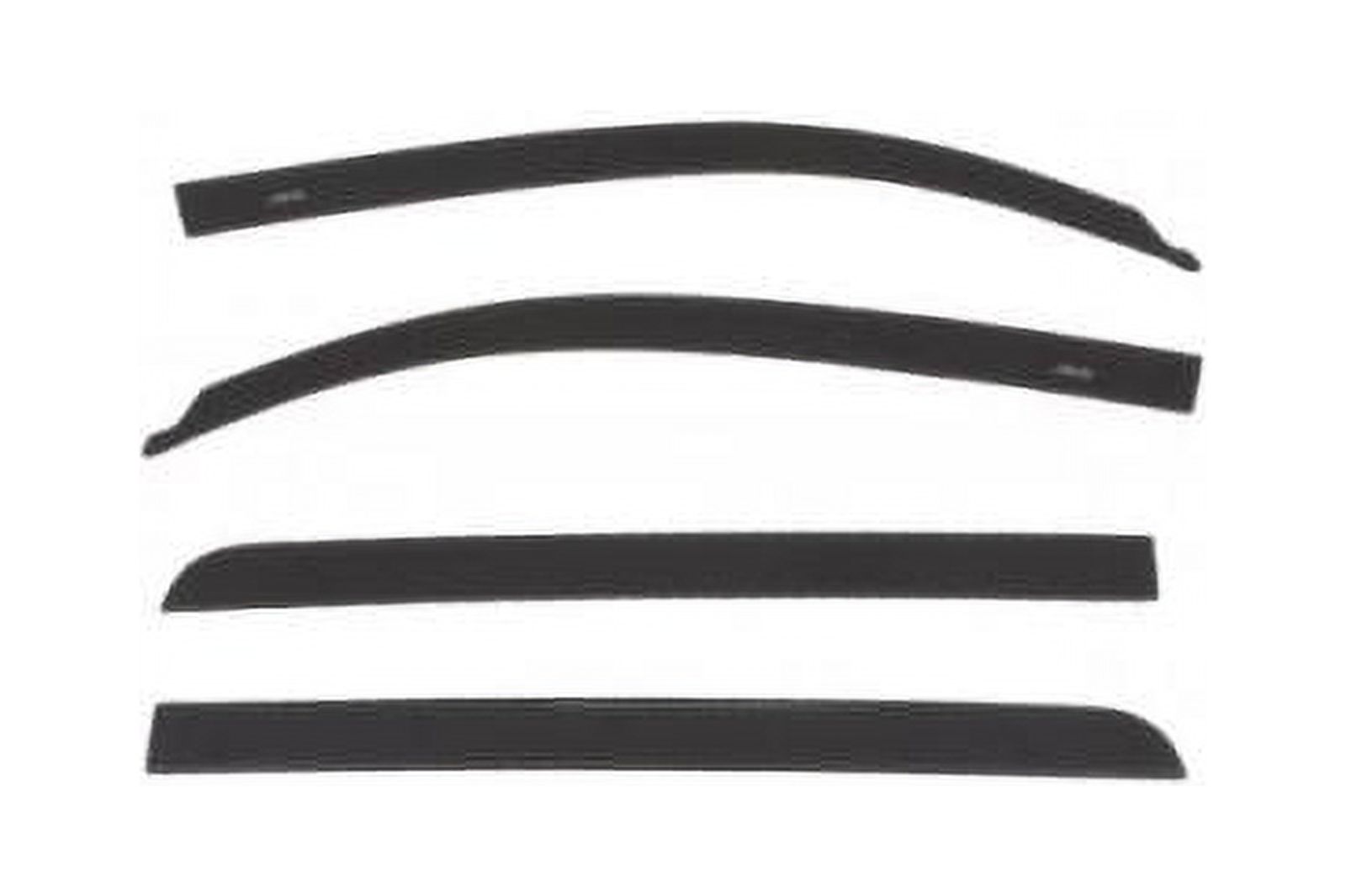 AVS 1618 Toyota Tundra Crewmax Low Profile Color Match Ventvisors 4pc Midnight Black Metallic