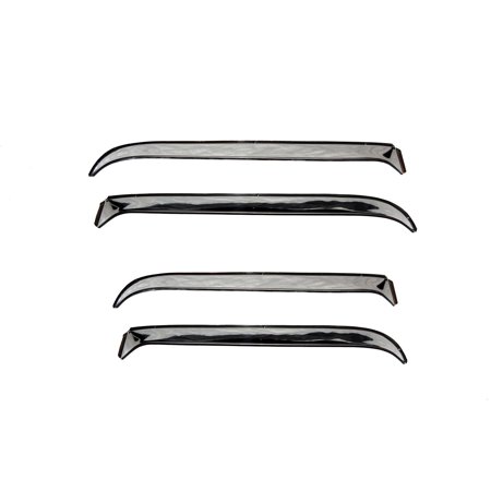 Auto Ventshade (AVS) by RealTruck / Window Deflectors | Compatible with 1977-1990 Caprice/Classic 77-81 Bonneville/Catalina 77-85 Delta 88/Impala/Lesabre, 83-86 Parisienne, 4 pcs. | Stainless-14106