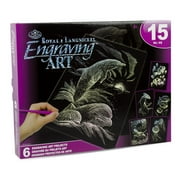 Royal & Langnickel Engraving Art  15pc 6 Project Holographic Foil Box Set