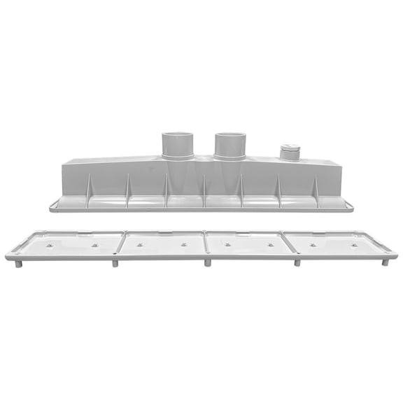 AVSC Dual Pebble Top Channel Drain White - Pentair In-Floor (A&A) - 289101