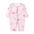 thumbnail image 1 of AVTOIFY Baby Onesie, Baby Bodysuit, Baby Romper, Children's Comfortable Jumpsuit Baby's Summer Long Sleeved Breathable Bag Fart Pink 6 Months, 1 of 3