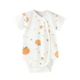 thumbnail image 1 of AVTOIFY Kids Onesie, Kids Bodysuit, Kids Romper, Summer Newborn Kids Cute Printed Short Sleeved Thin Cut Sweat Absorbing Breathable Clothes Bags Fart Clothes Pajamas Climbing Clothes White 6 Months, 1 of 3