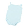 thumbnail image 1 of AVTOIFY Baby Onesie, Baby Bodysuit, Baby Romper, Toddler Kid Boys Sleeveless Solid Color T-Shirt Jumpsuit Romper Blue 12 Months, 1 of 4