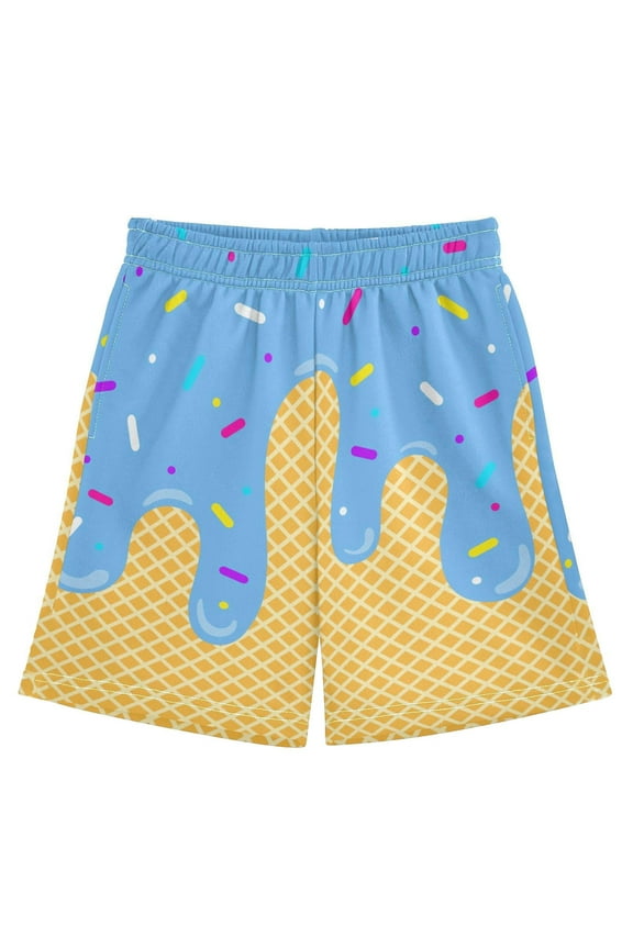 Girls Shorts, Shorts for Girls, Boys Girls Summer Printing Beach Fitness Run Casual Sports Mesh Breathability Shorts Pants, Toddler Girl Clothes, Girls Summer Clothes, Blue