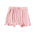 thumbnail image 1 of AVTOIFY Girls Shorts, Shorts for Girls, Children's Bow Lace Lace Casual High Waisted Leggings and Shorts, Toddler Girl Clothes, Girls Summer Clothes, Pink, 1 of 5