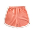 thumbnail image 1 of AVTOIFY Girls Shorts, Shorts for Girls, Children's Solid Color Girls' Shorts Sports Pants Casual Home Shorts, Toddler Girl Clothes, Girls Summer Clothes, Orange, 1 of 3