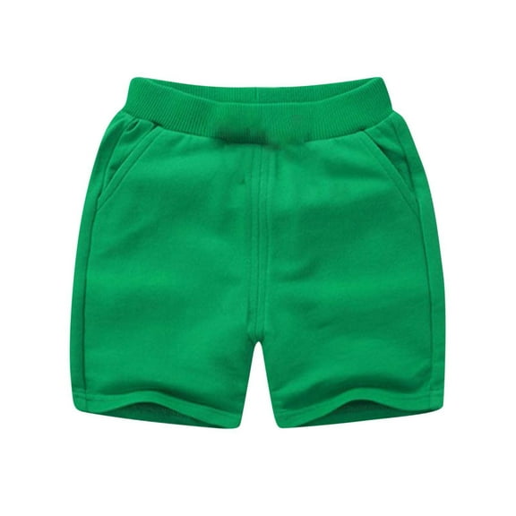 AVTOIFY Girls Shorts, Shorts for Girls, Children's Summer Solid Color Casual Sports Pants With Pockets and Flower Buds Shorts For Kids, Toddler Girl Clothes, Girls Summer Clothes, Green