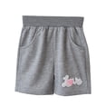 thumbnail image 1 of AVTOIFY Girls Shorts, Shorts for Girls, Children's Summer Sports and Leisure Pants With Elastic Waistband Cropped Pants and Mid Length Pants, Toddler Girl Clothes, Girls Summer Clothes, Gray, 1 of 3