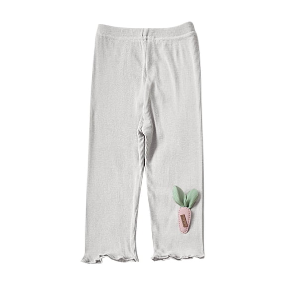 AVTOIFY Girls Shorts, Shorts for Girls, Girls' Summer Thin Elastic Waistband Leggings Cropped Pants Casual Pants Children's Shorts, Toddler Girl Clothes, Girls Summer Clothes, White
