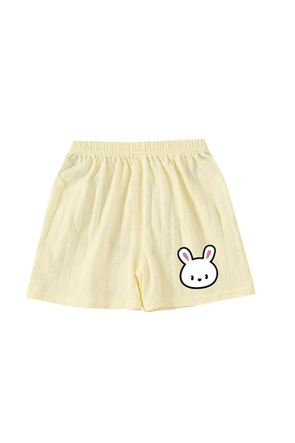 Girls Shorts, Shorts for Girls, Summer Thin Baby Shorts Cool Pants Men's and Women's Baby Big Butt Pants Children's Five Quarter Pants, Toddler Girl Clothes, Girls Summer Clothes, Yellow