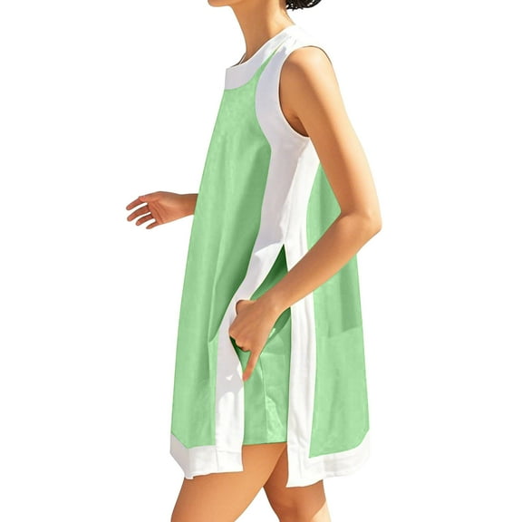 AVTOIFY Summer Womens Shorts Casual, Women's Summer Casual Solid Color Short Sleeved Shorts Two-piece Set Green M