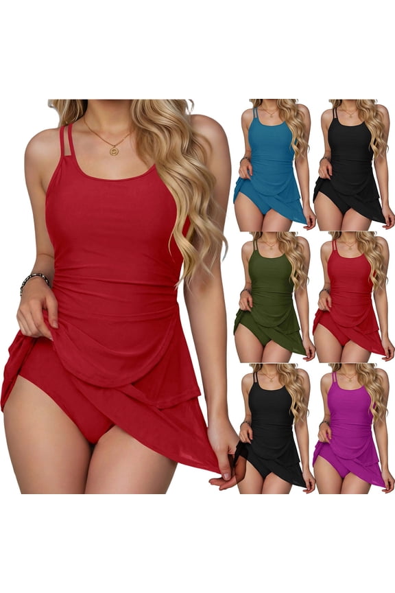 Swimdress Swim Shorts Swimsuits For Women Modest Swim Dresses Skirt Bathing