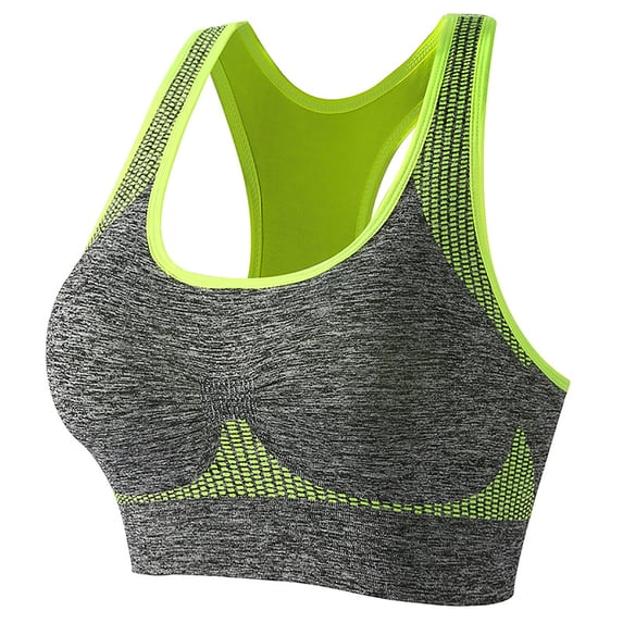 AVTOIFY Womens Plus Size Bras, Wireless Bras for Women, Women's Sports Bra Fitness Running Shockproof Yoga non-Wired Sports Bra