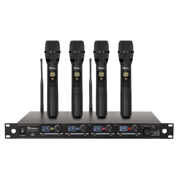 AVTronics 1,000 Channel Mic System! 4 Handhelds, Clear Vocals, Perfect for Events!
