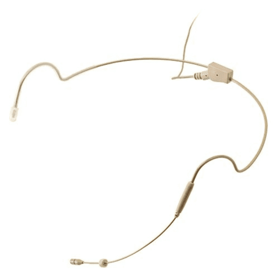 AVTronics Headworn AVT2EELC Dual Earpiece Microphone- Cocoa, Compatible with Electro-Voice for superb audio with added stability and comfort.
