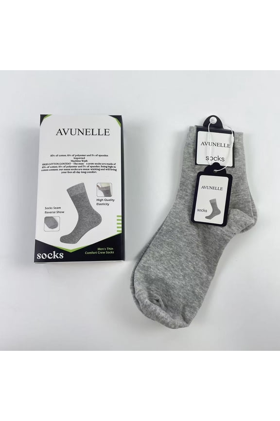 Socks Bamboo Dress Men Sock Thin Soft Crew Anti Odor Lightweight Sock Breathable Comfort Cool soft