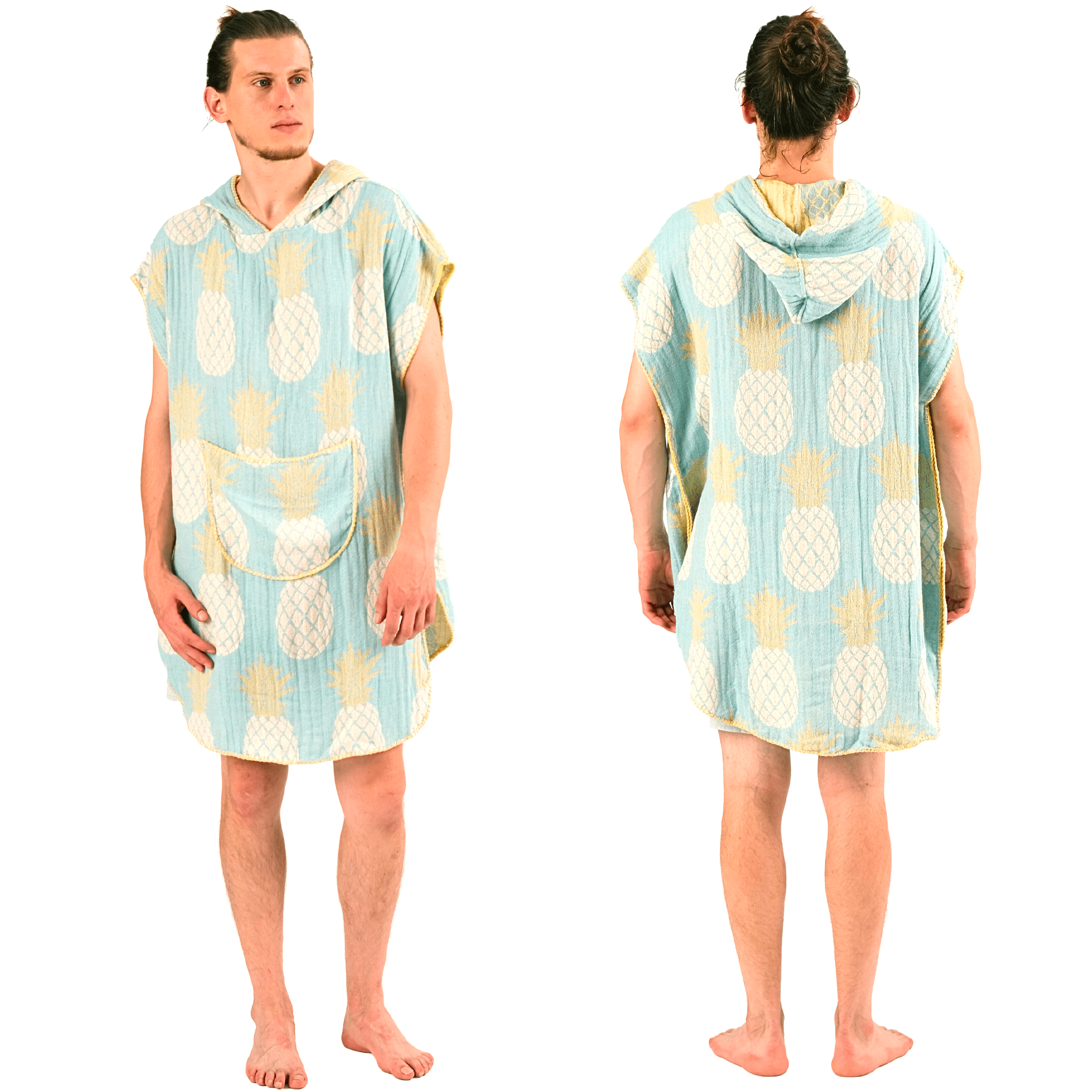 AVVEXA Surf Poncho Towel for Adult Women Men From 100 Turkish Towel Cotton Beach Poncho Wetsuit Changing Robe with Hood and Pocket for Surf Swimming and Outdoor Sports Lightweight Ultra Soft