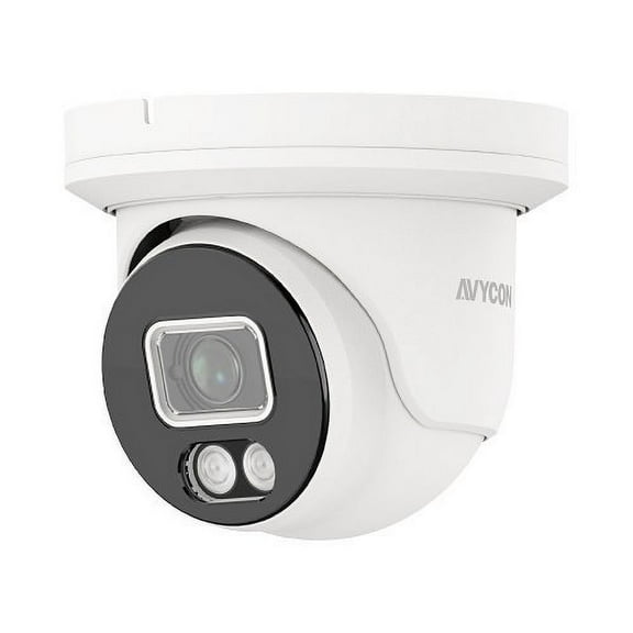 AVYCON AVC-NCE81F28 Diversity Series InfiniteColor 8MP H.265 IR Turret IP Camera, 2.8mm Fixed Lens, White