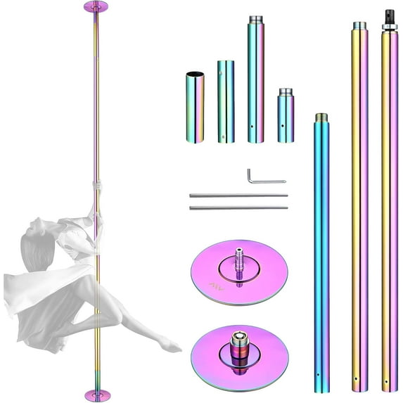 AW 11 FT Spinning Static Dancing Pole Kit w/Extensions Fitness Dance