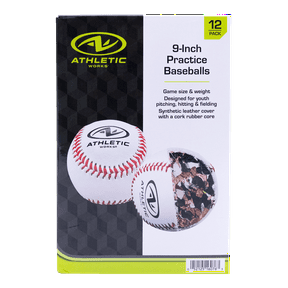 Athletic Works 12 Pack Durable Training and Recreation Baseballs