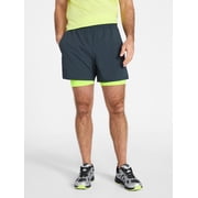 Athletic Works Men's and Big Men's 2 in 1 Gym Shorts with Liner, 6" & 8" Inseams, Sizes S-3XL