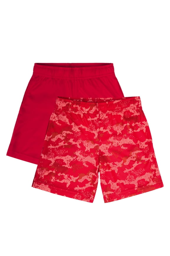 Boys Performance Shorts, 2-Pack, Sizes 4-18 & Husky