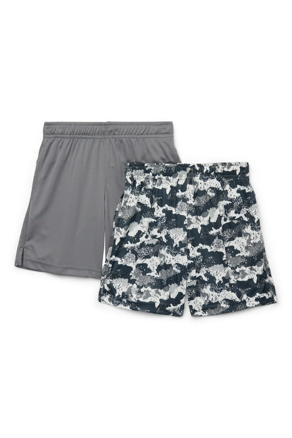 Boys Performance Shorts, 2-Pack, Sizes 4-18 & Husky
