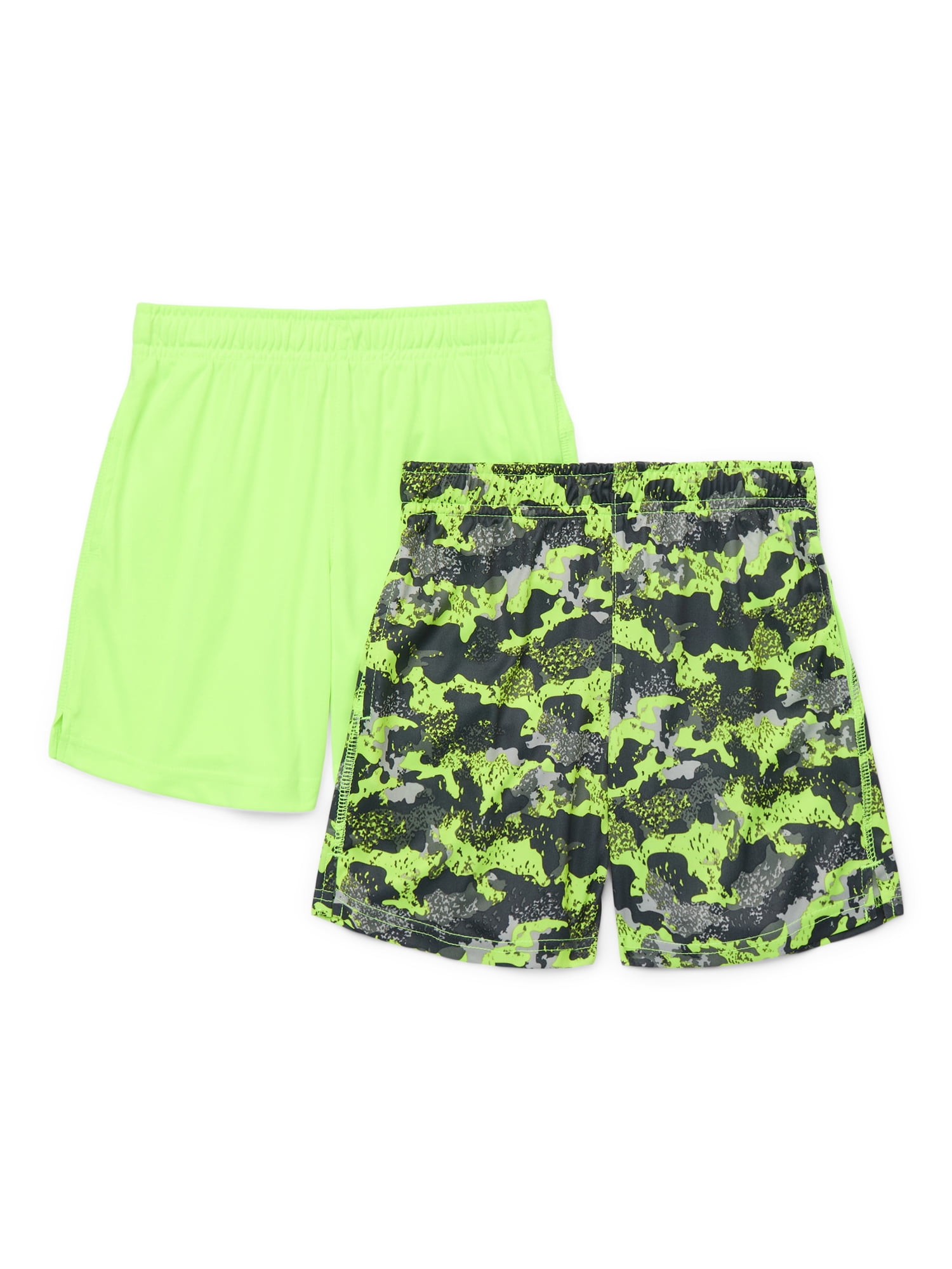 Athletic Works Boys Core Performance Shorts, 2-Pack, Sizes 4-18 & Husky