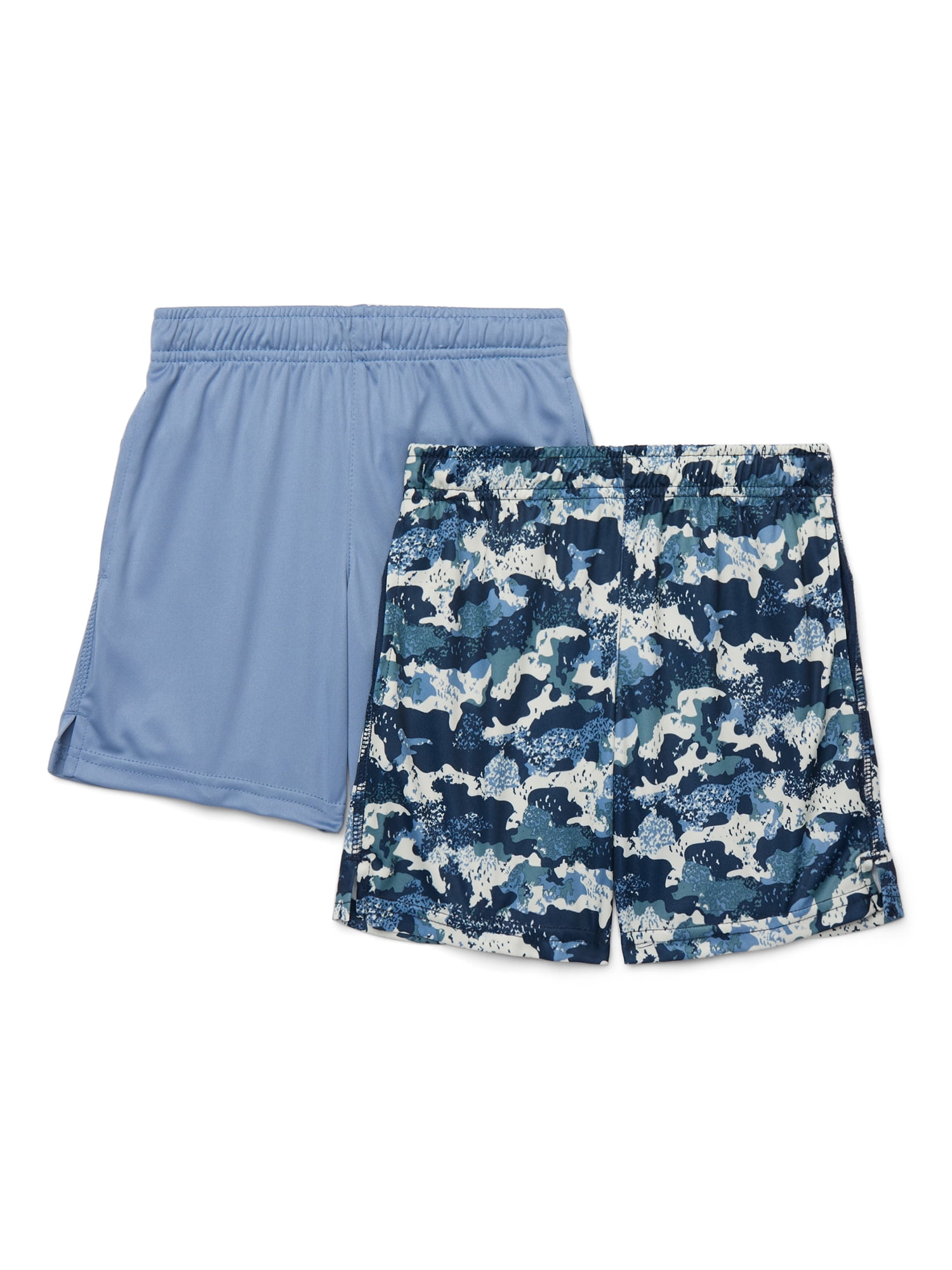 Athletic Works Boys Core Performance Shorts, 2-Pack, Sizes 4-18 & Husky