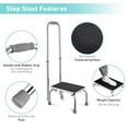 AW 2 Packs Medical Step Stool with Handle 10 Level Height Adjustable