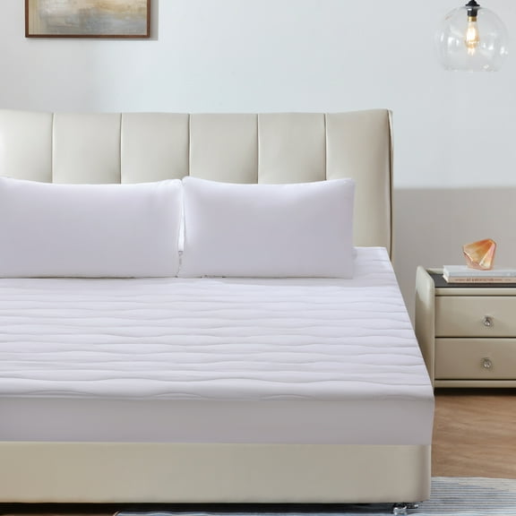 Allswell 250 Thread Count Waterproof Cotton Mattress Pad, Twin/Twin XL, 39"x 80"