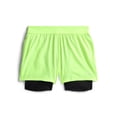 thumbnail image 1 of Athletic Works Boys 2-in-1 Training Shorts with Compression Liner, Sizes 4-18, 1 of 3