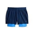 thumbnail image 1 of Athletic Works Boys 2-in-1 Training Shorts with Compression Liner, Sizes 4-18, 1 of 3
