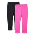 thumbnail image 1 of Athletic Works Girls Active Cozy Leggings, 2-Pack, Sizes 4-18 & Plus, 1 of 3
