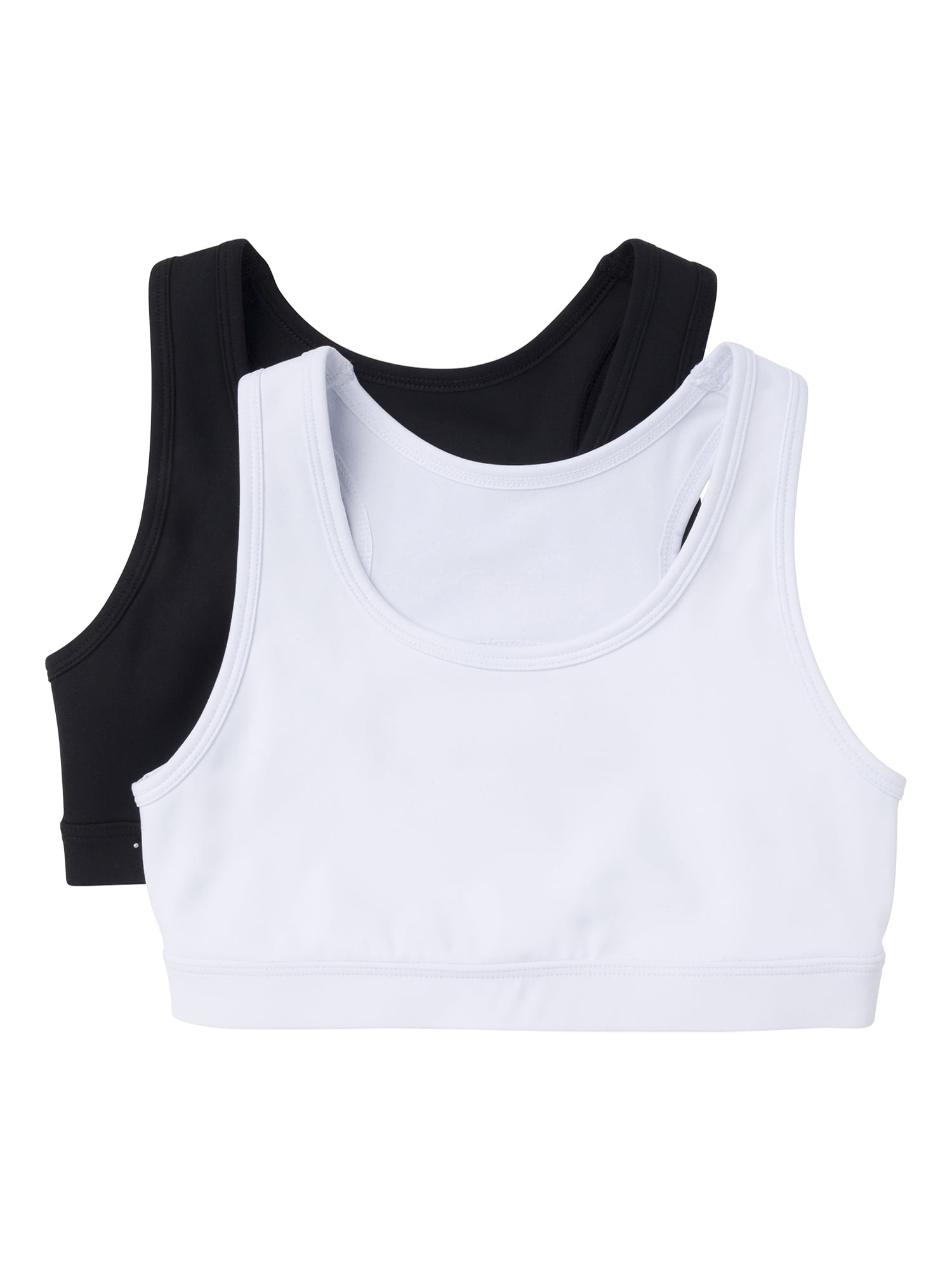 Girls 2pk Racerback Sports Bra, Sizes XS-2XL