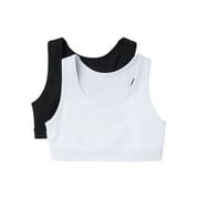 Girls 2pk Racerback Sports Bra, Sizes XS-2XL