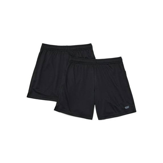 Athletic Works Boys Performance Mesh Shorts, 2-Pack, Sizes 4-16